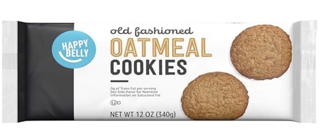 Happy Belly Old Fashioned Oatmeal Cookies, 12 ounce (Pack of 1)